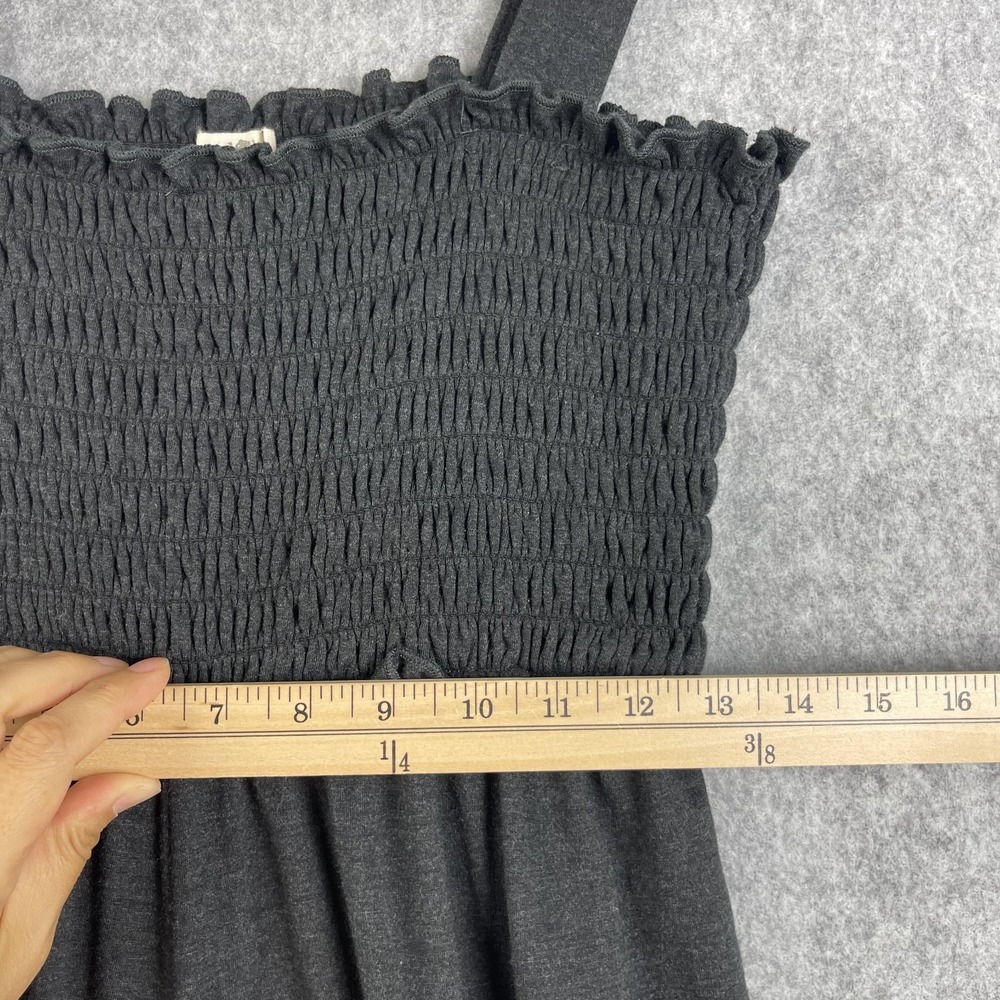 Natural Life Harper Knit Wide Leg Jumpsuit Womens L/XL Gray Smocked Boho Coastal - Picture 7 of 14
